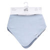 Just Born - Lot de 4 Bavoirs Bandana en Mousseline - Bleu