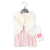 Bonjour Bebe - Girls 3 Piece Dress Set : Heart - 6-12 Months