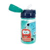 Nuby Flip-It Active Soft Straw Canteen 14 oz. - Aqua Monsters