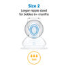 Tétines de remplacement Perfect FitMC à débit moyen pour biberons NUKMD, emballage de 2.