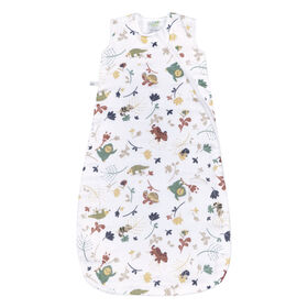 Perlimpinpin-Muslin sleep bag 1.5 TOG-Jungle green-0-6m