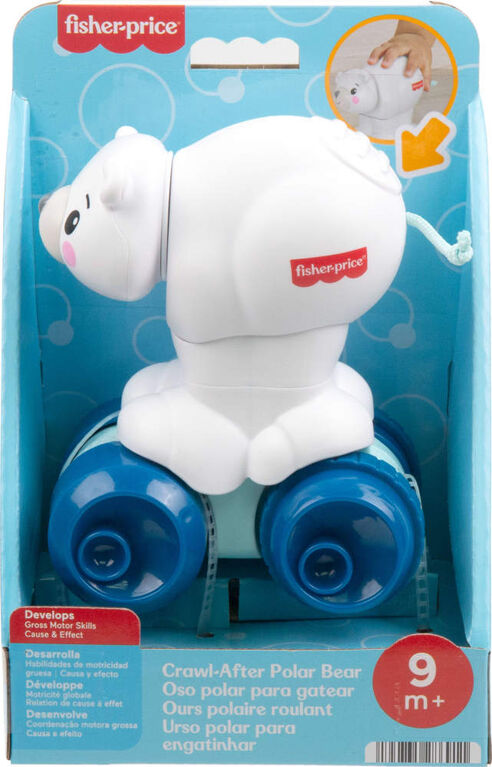 Fisher-Price-Ours polaire à poursuivre-jouet d'éveil pour bébé
