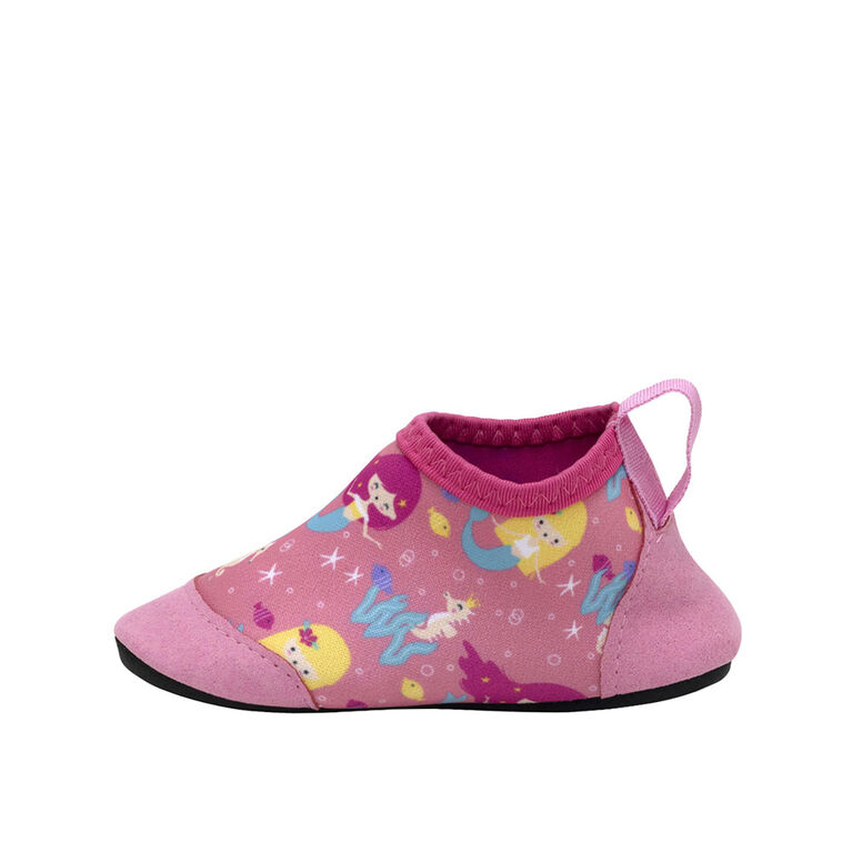 Robeez - Aqua Shoes - Mermaid Bubbles - Pink - 4 (9-12M)