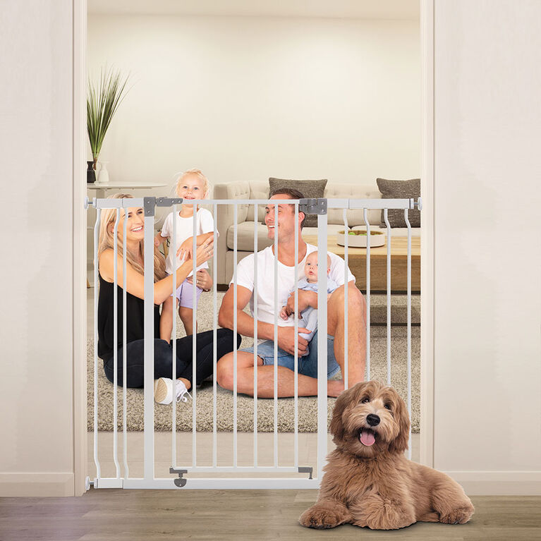 Dreambaby Liberty Xtra-Tall Security Gate with extensions (incl. 1 x 3.5" and 1 x 7" extensions) - White