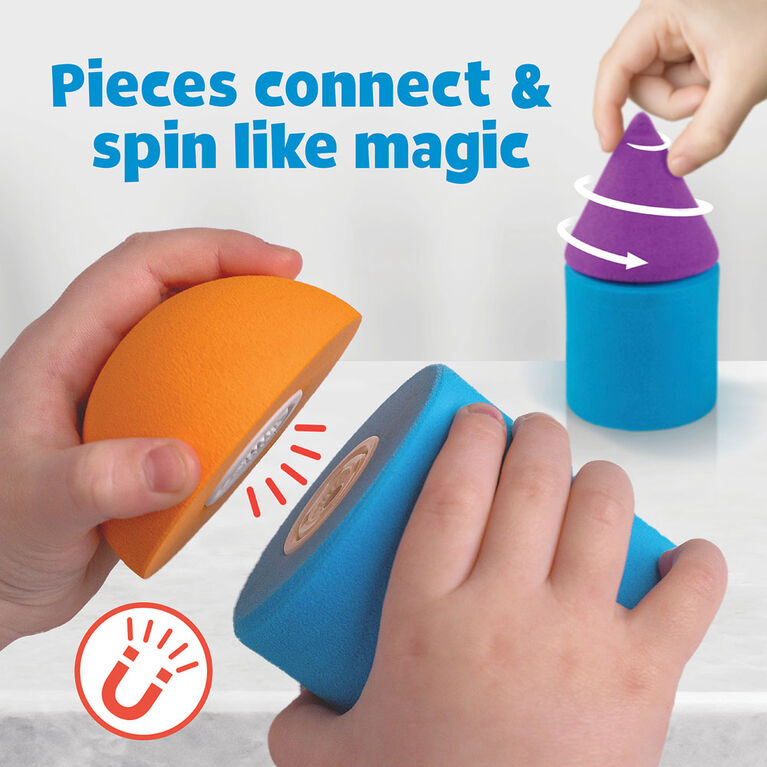 Blockaroo Magnetic Foam Blocks - Airplane - Édition anglaise