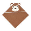 Baby Mode Signature Serviette &agrave; capuche marron singe