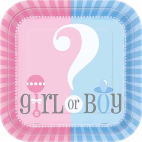Gender Reveal Assiettes 9po, 8un - Édition anglaise