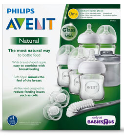 Ensemble de d&eacute;marrage pour nouveau-n&eacute;s, biberon naturel Philips Avent - Notre exclusivit&eacute;