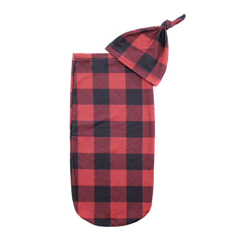 - Cutie Cocoon/Buffalo Plaid/Red/ One Size | Babies R Canada