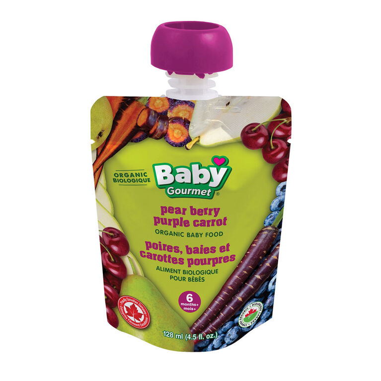 Baby Gourmet Organic Baby Food Pear Berry Purple Carrot Babies R Us Canada