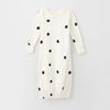 open bottom organic sleeper, 9-12m - white cosmo