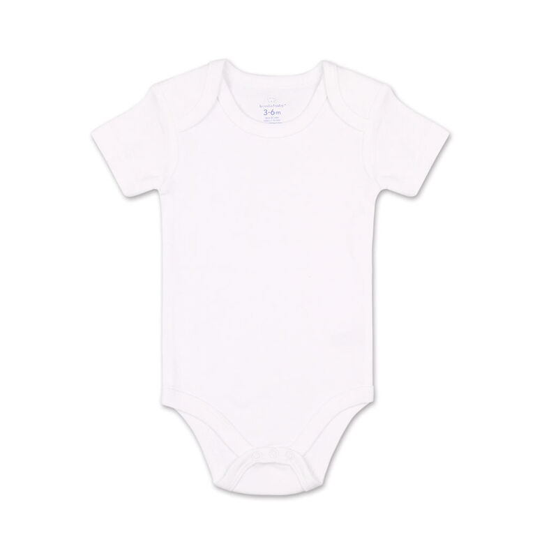 Combinaison à manches courtes Koala Baby en paquet de 4, rose/lavande/gris foncé/gris foncé/blanc, 9 Mois