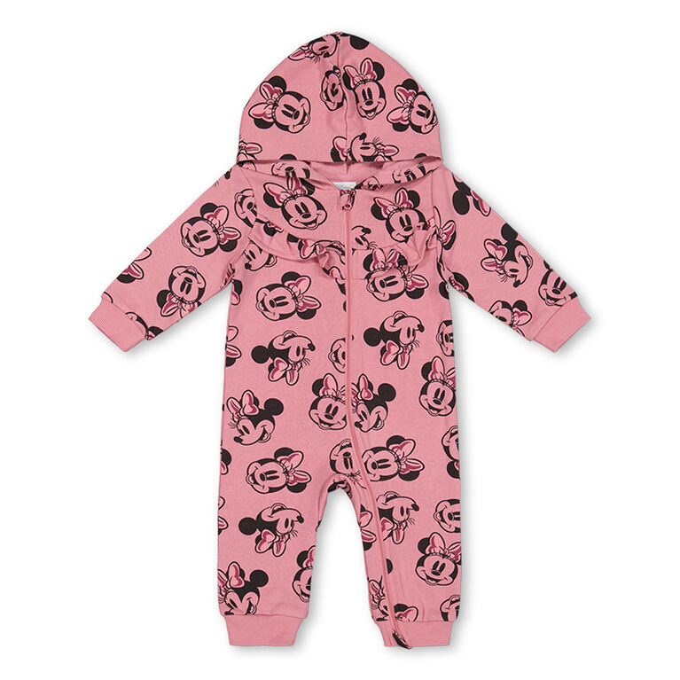 Minnie Mouse Coverall Pink 9/12M