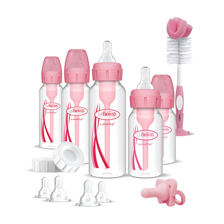 Dr. Brown's Options+ Set de démarrage de bouteille 5pack - Rose - Notre exclusivité