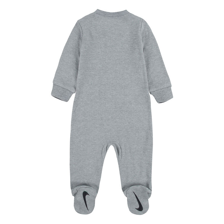 Nike Footed Coverall - Dark Grey Heather - 0-3 Months