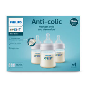 Biberon Philips Avent Naturel en verre, 8 oz, emb. de 3.