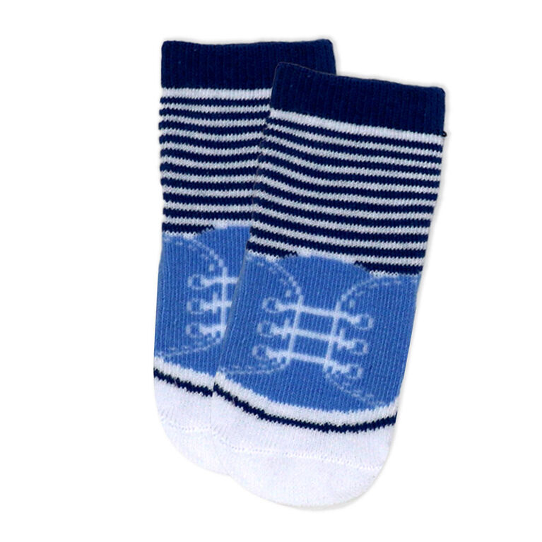 Small Wonder - Baby Sock,Blue Sneaker  6-12M