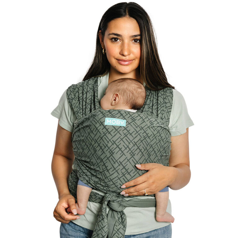 MOBY - Classic Wrap Baby Carrier - Olive Etch