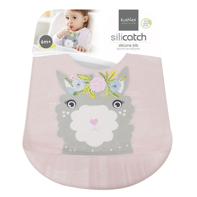 Silicatch Silicone Bib Llama
