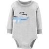 Carter's Alligator Collectible Bodysuit - Grey, 12 Months