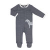 Koala Baby Dotted Stripe with Zebra Long Sleeve Sleeper - Size Newborn
