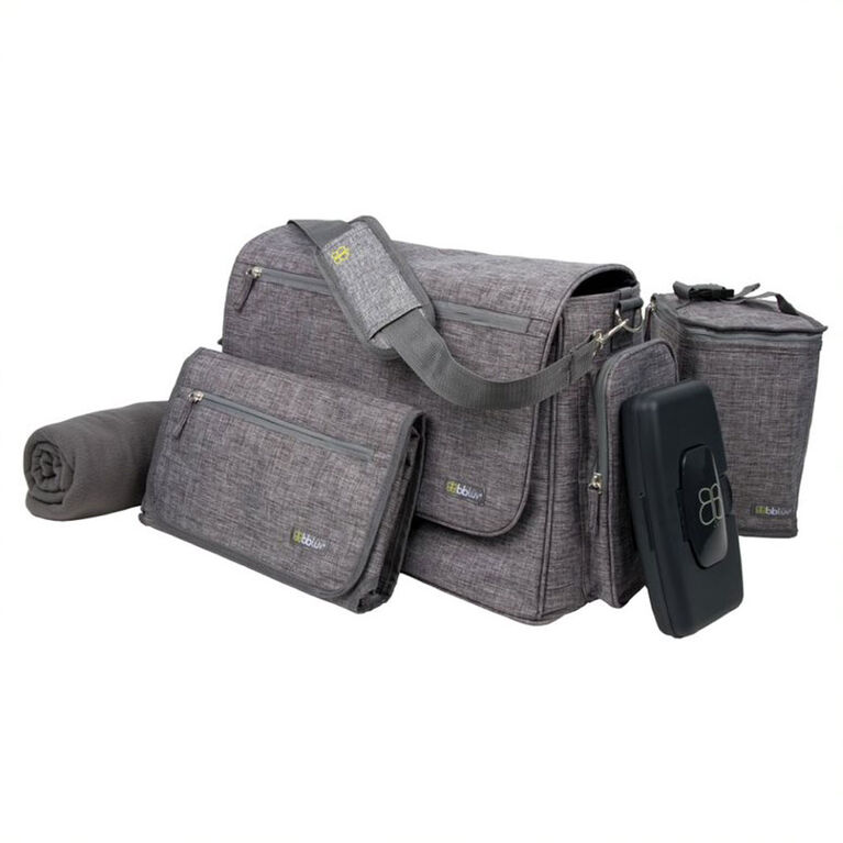 bblüv Ultra Diaper Bag - Heather Grey