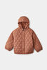 Padded Hoodie Jacket Brown 3-4Y