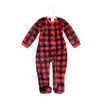 Baby Mode  Dormeuse en peluche : Carreaux de buffle rouge 3-6M