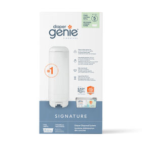 Diaper Genie Signature Pail - White