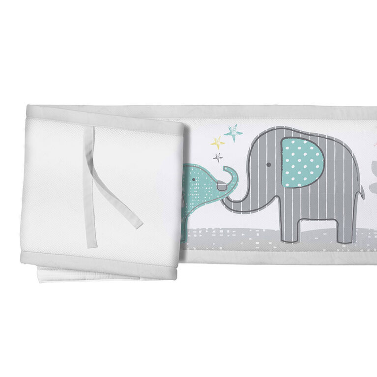 BreathableBaby 3-Piece Bedding Set - Elephant Tales