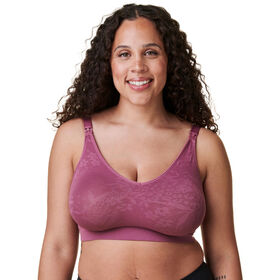 Bravado! Designs Soutien-gorge de maternit&eacute; et d&rsquo;allaitement Body Silk Seamless, Berry Jacquard, Tr&egrave;s grande Full Cup