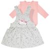 Baby Salopette 2 Mcx Ensemble pour Filles Night Magic Gris, 12 Mois PL Baby