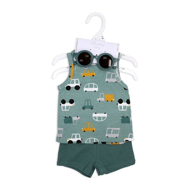 Sterling Baby 4 Piece Sunglasses Short Set:Cars 