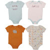 Koala Baby 4-Pack Bodysuit - Orange, Newborn