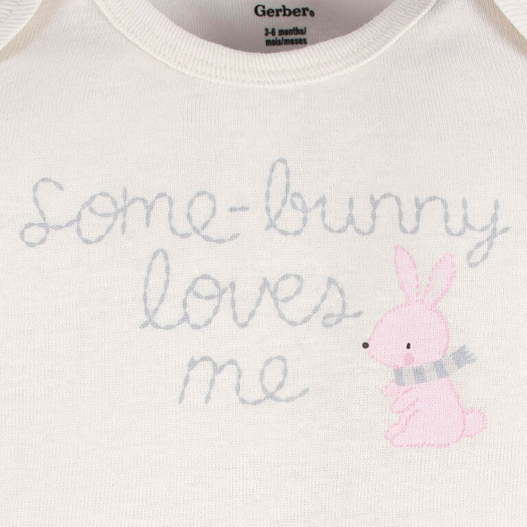 Gerber Childrenswear - 3 piece Layette - Bunny - 3-6M