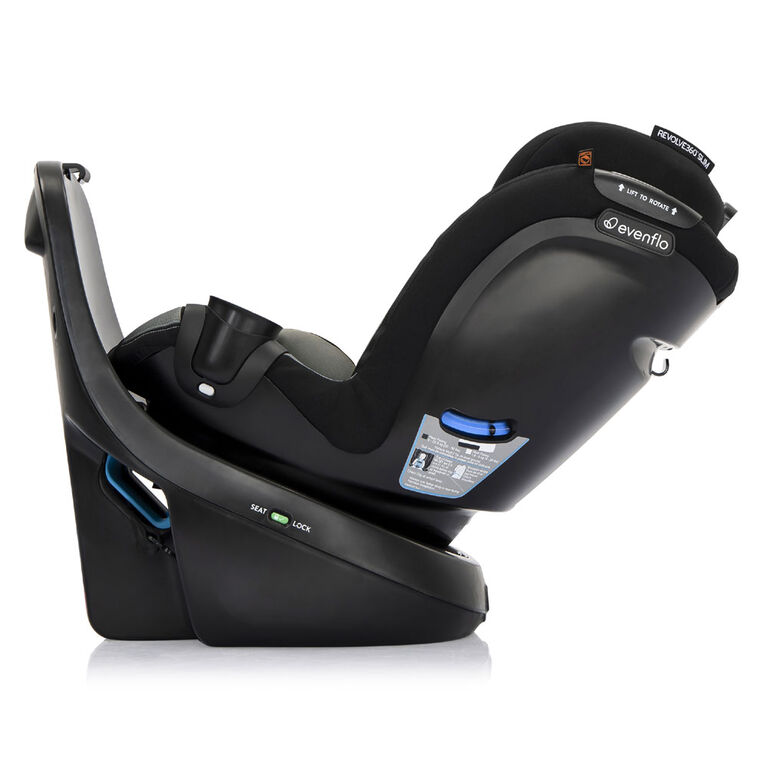 Evenflo Revolve360 Slim 2-in-1 Rotational Car Seat (Salem Black)