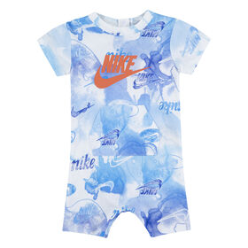 Nike  Romper - White/Blue - Size 6 Months