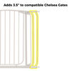 Portillon Dreambaby Chelsea Xtra-Tall - Extension de portail 3,5 / 9 cm - Blanc - Notre exclusivité