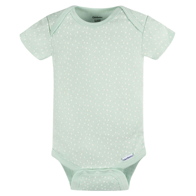 Gerber Childrenswear    Lot de 3 body manches courtes Fleurs  12 Mois