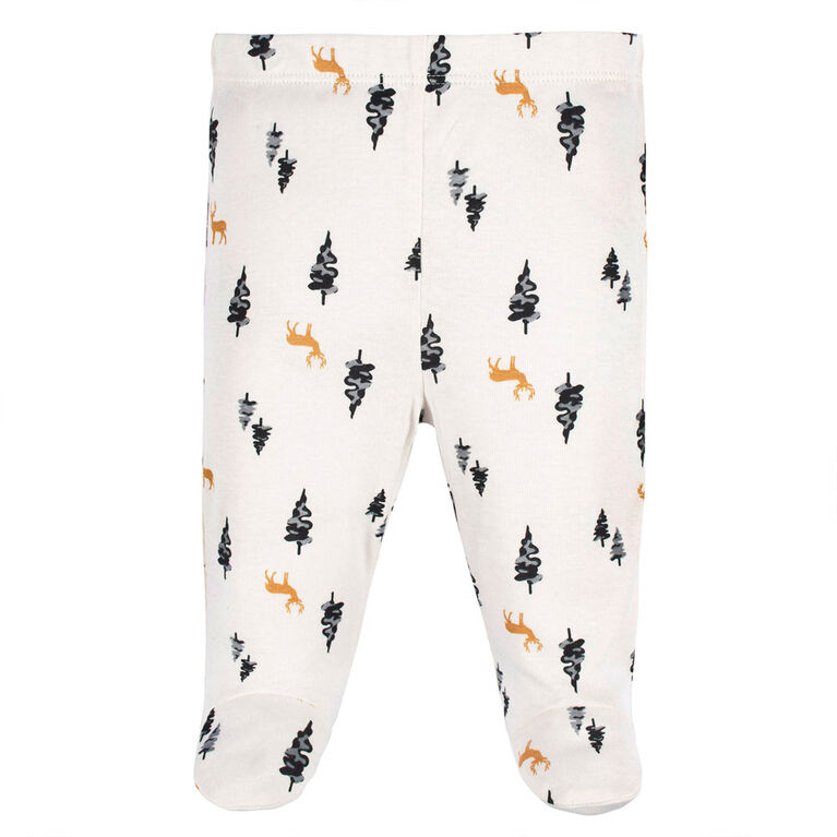 Gerber Childrenswear - 3 piece Side Snap Take Me Home Set - Deer - 0-3M