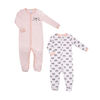 Koala Baby Girls 2-Pack Sleeper- Cats 3-6 Months