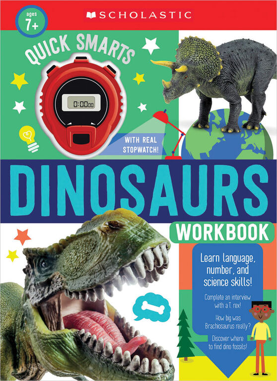 Scholastic - Scholastic Early Learners: Quick Smarts Dinosaur Workbook - Édition anglaise