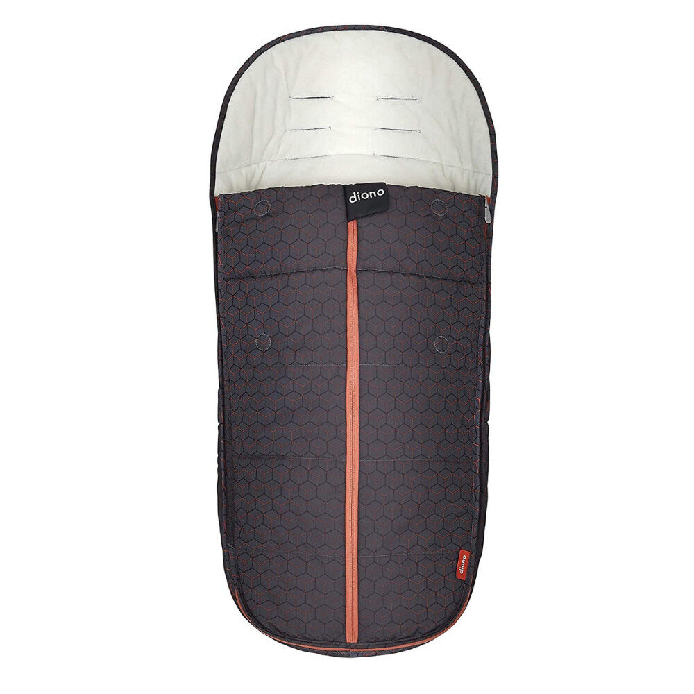 Diono All Weather Stroller Footmuff Universal Fit from Baby to Toddler With Cozy Super Soft Padding Weatherproof Water Resistant Lining Charcoal Copper Hive Babies R Us Canada