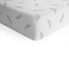 Kushies Flannel Crib Sheet - Grey Feather