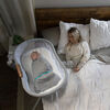 HALO SleepSack Swaddle - Ideal Temp - Heather Gray/Aqua Newborn  0-3 Months