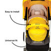 Diono Newborn Pod Stroller Footmuff For Baby, Head Body Support With Temperature Control Inside, Weatherproof, Water Resistant Lining, Universal Fit, Yellow Sulphur