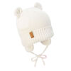 Chapeaux Tricot&eacute;s Ours pour Enfants | Cr&egrave;me Vanille - G (2-5A)