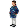 Kids Fleece Lined Rain Jackets | Space Dinos - 3T (3-4Y)