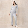 Motherhood - Rollover Wasitband Flare Pant - Grey Mix - S