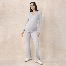Motherhood Bande De Taille Rollover Flare-Grise